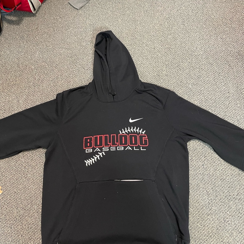 Bulldog Baseball Pullover Hoodie